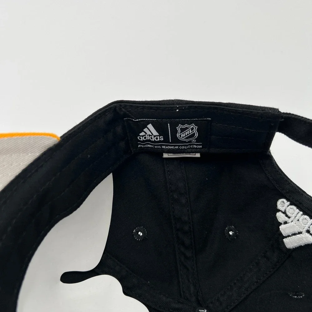 Adidas Pittsburgh Penguins NHL Baseball Cap Hat Black Gold Adjustable Cotton‎
